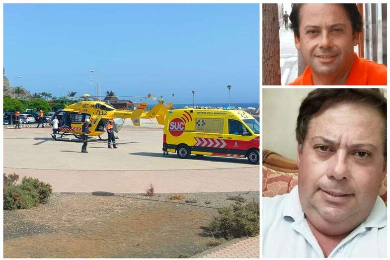 Julián Sánchez, en dos imágenes, es el fallecido en el trágico accidente/TA.